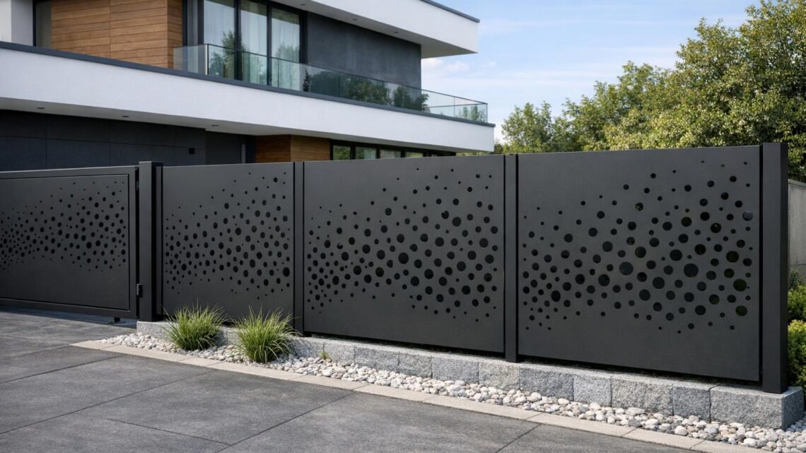 Perforowane ogrodzenia: styl, lekkość i trwałość