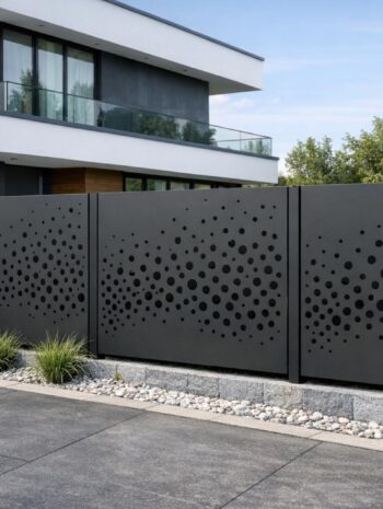 Perforowane ogrodzenia: styl, lekkość i trwałość